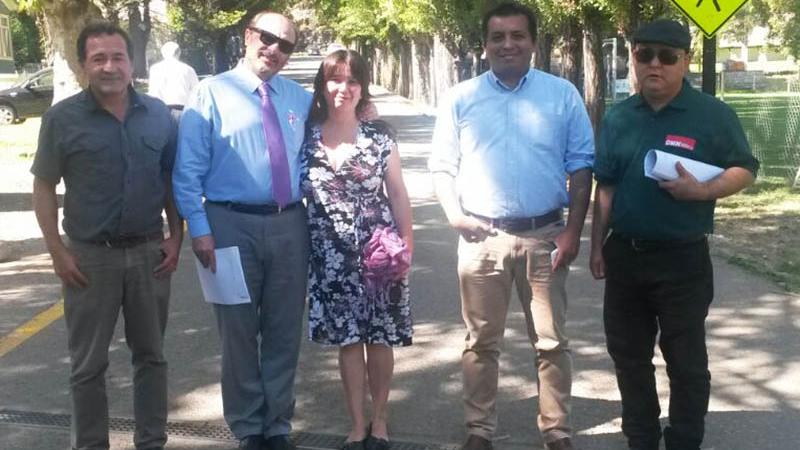 Directivos recorrieron el campamento americano.