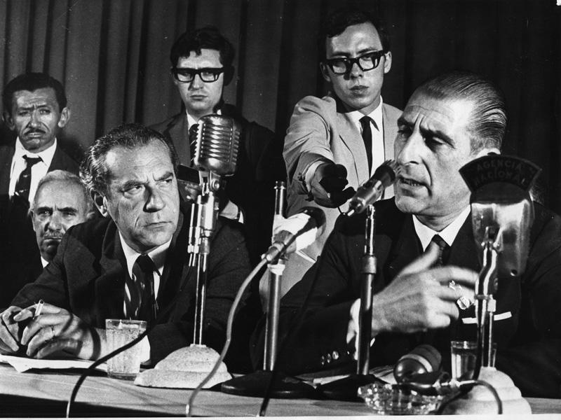 Gabriel Valdés con el Presidente Eduardo Frei Montalva.