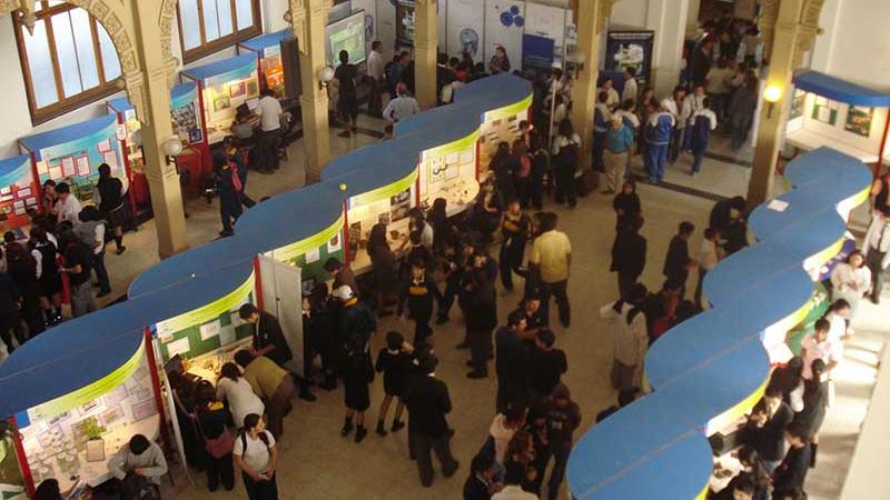Vista superior de los stands.