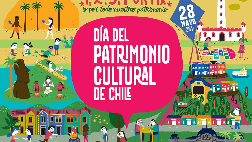 Afiche DPC 2017 Fragmento del afiche del Día del Patrimonio Cultural 2017.