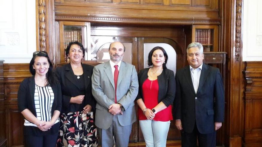 Autoridades Dibam y Seremi Bienes Nacionales La Araucanía.