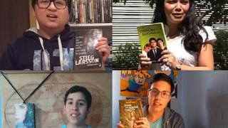 Los cuatro ganadores del concurso #BooktuberSNBP.