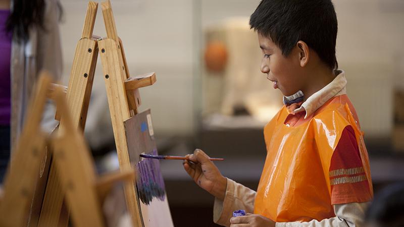 Biblioteca de Santiago. Taller de pintura.