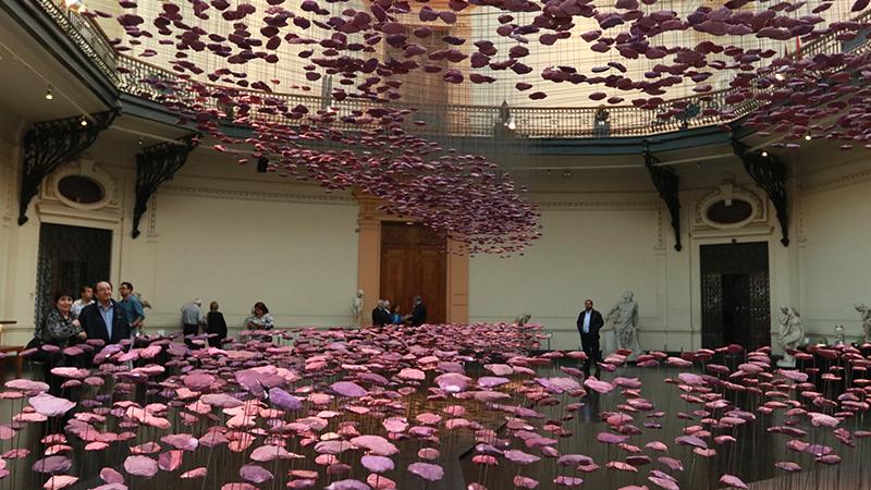 Instalación el el hall del MNBA. Fotografía Juan Carlos Gutiérrez.