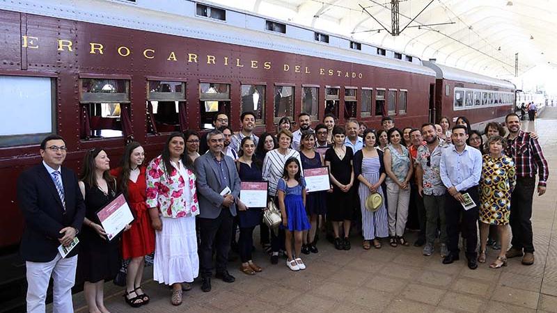 Ministra junto a ganadores de El Menú de Chile 2018. Foto Ministerio de las Culturas, las Artes y el Patrimonio.