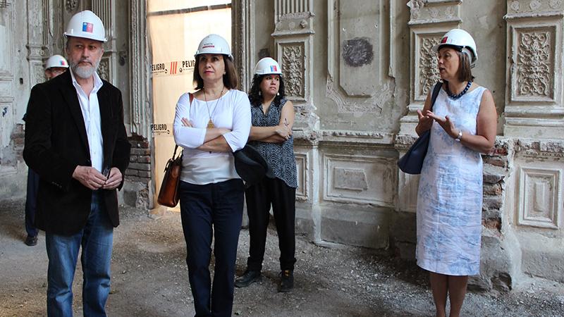 M. Krebs en el Palacio Pereira.