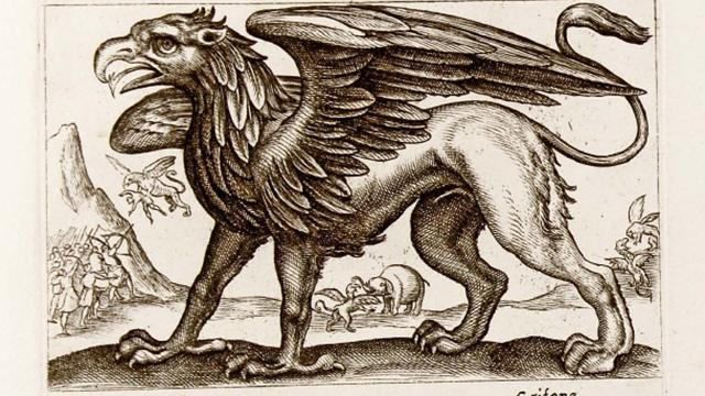 Grifo, ser mitológico por Antonio Tempesta.