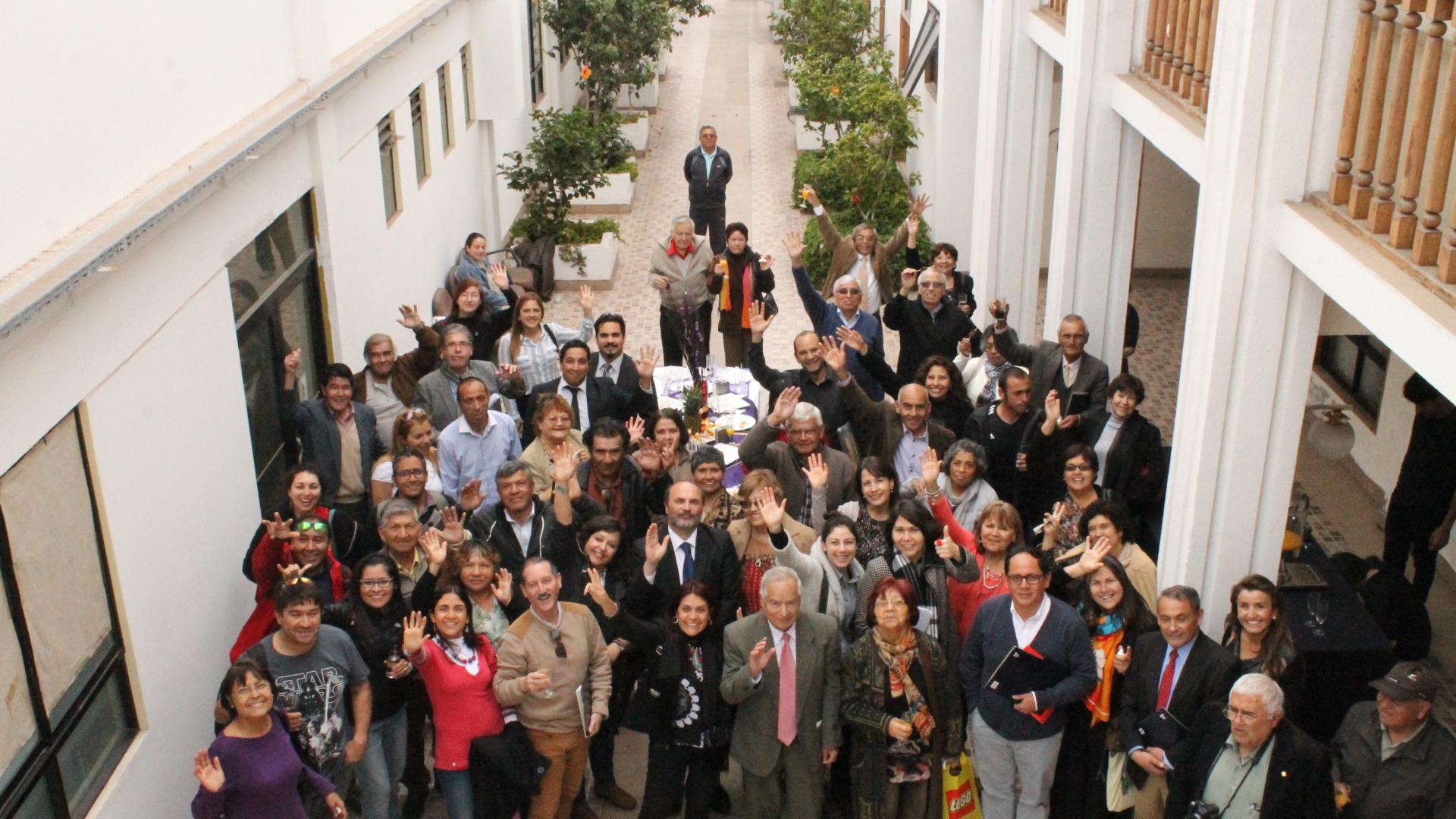 Asistentes a seminario "Avances y Desafíos en la Preservación del Patrimonio Mundial de Humberstone y Santa Laura"