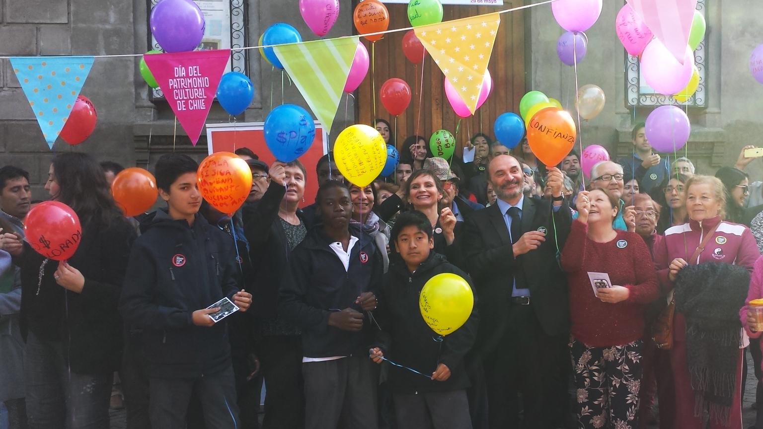 Lanzamiento DPC 2016 Autoridades junto a la comunidad del barrio Huemul dan el vamos al DPC 2016