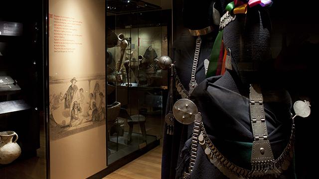 Algunas piezas del Museo Regional de la Araucanía.
