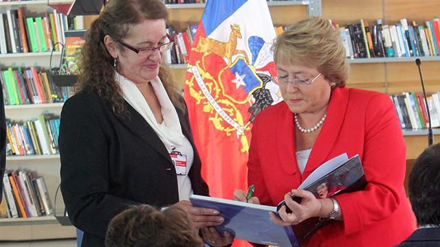 La presidenta en su discurso de inauguración.