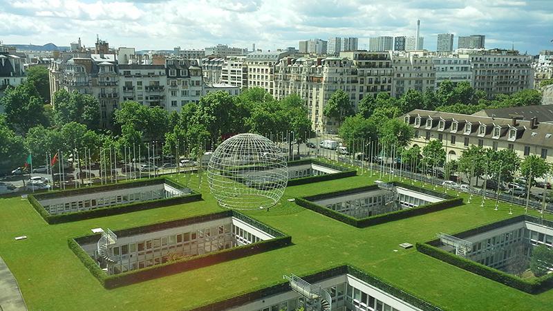 Sede de la Unesco en París, Francia.