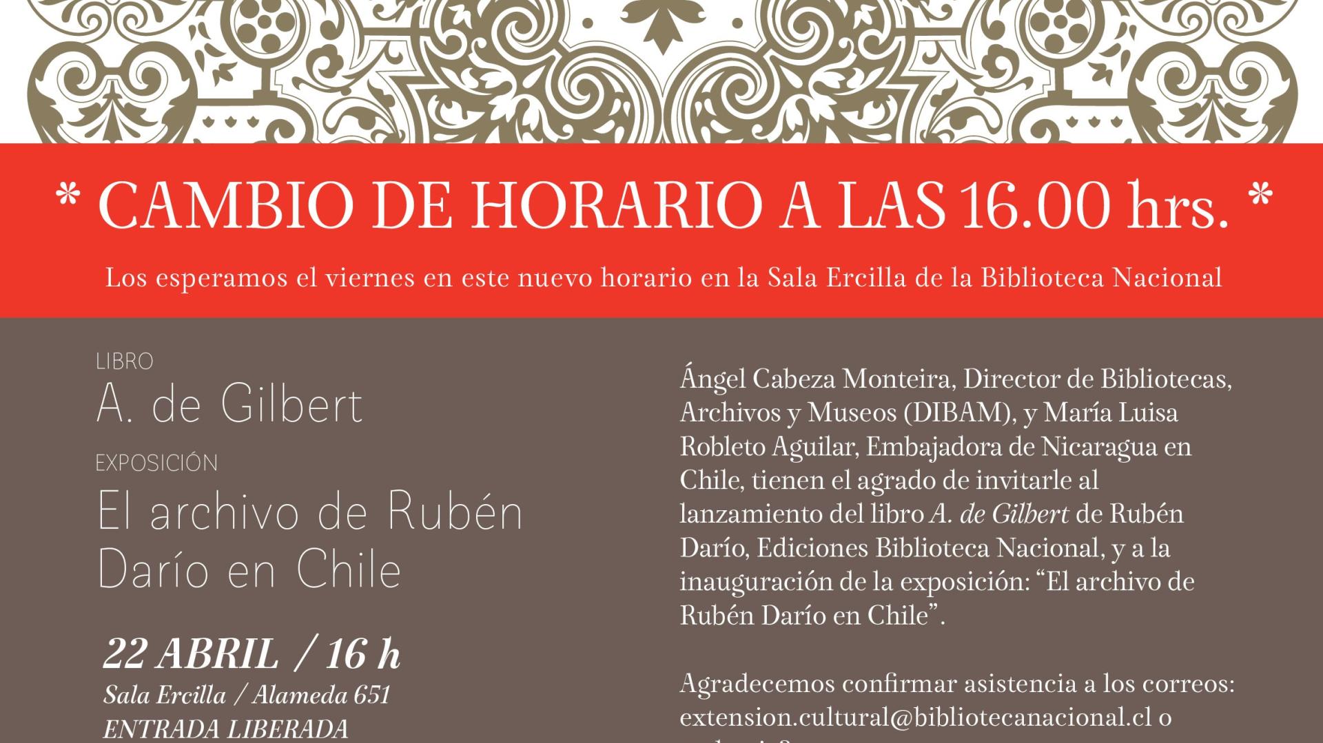 La actividad, que se realizaba a las 12.00 horas del 22 de abril cambió su horario a las 16.00 horas, debido a los funerales del Ex Presidente Aylwin. La actividad, que se realizaba a las 12.00 horas del 22 de abril cambió su horario a las 16.00 horas, debido a los funerales del Ex Presidente Aylwin.