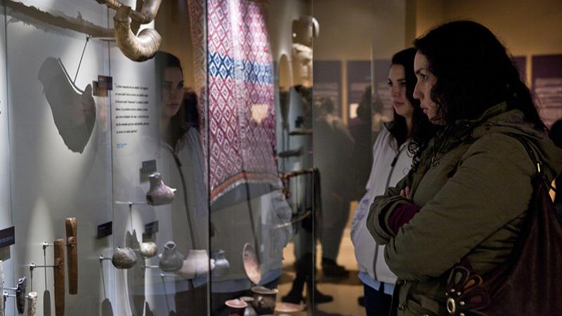 Piezas y objetos de la cultura mapuche. Museo Mapuche de Cañete.