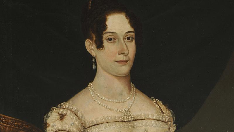 Retarto de mujer, de 1819 Retrato de mujer, de 12819, perteneciente al Museo Nacional de Bellas Artes.