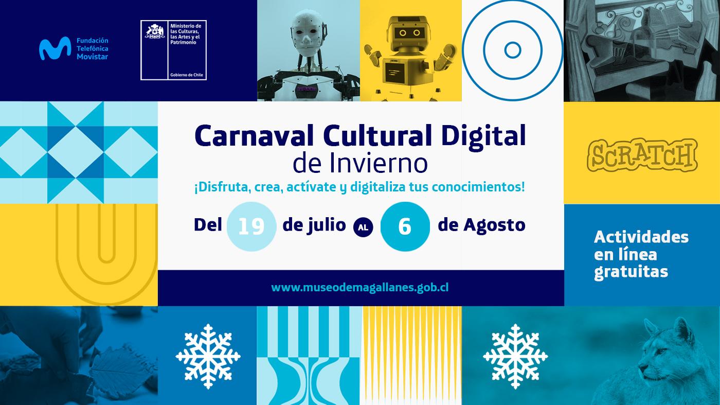 Flyer del carnaval Cultural Digital de Invierno