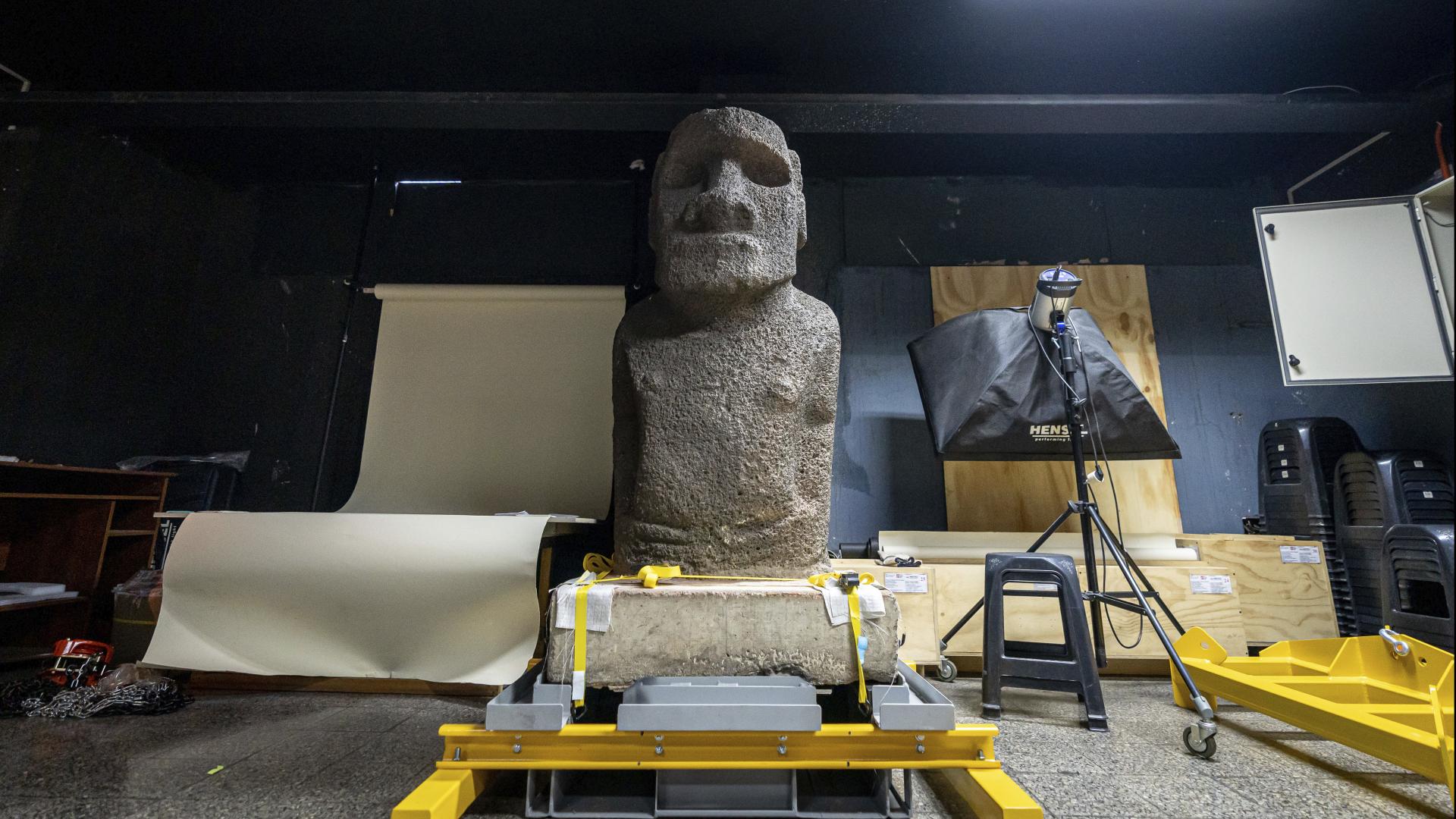 Moái Tau volverá a la  Isla de Pascua, tras más de 152 años