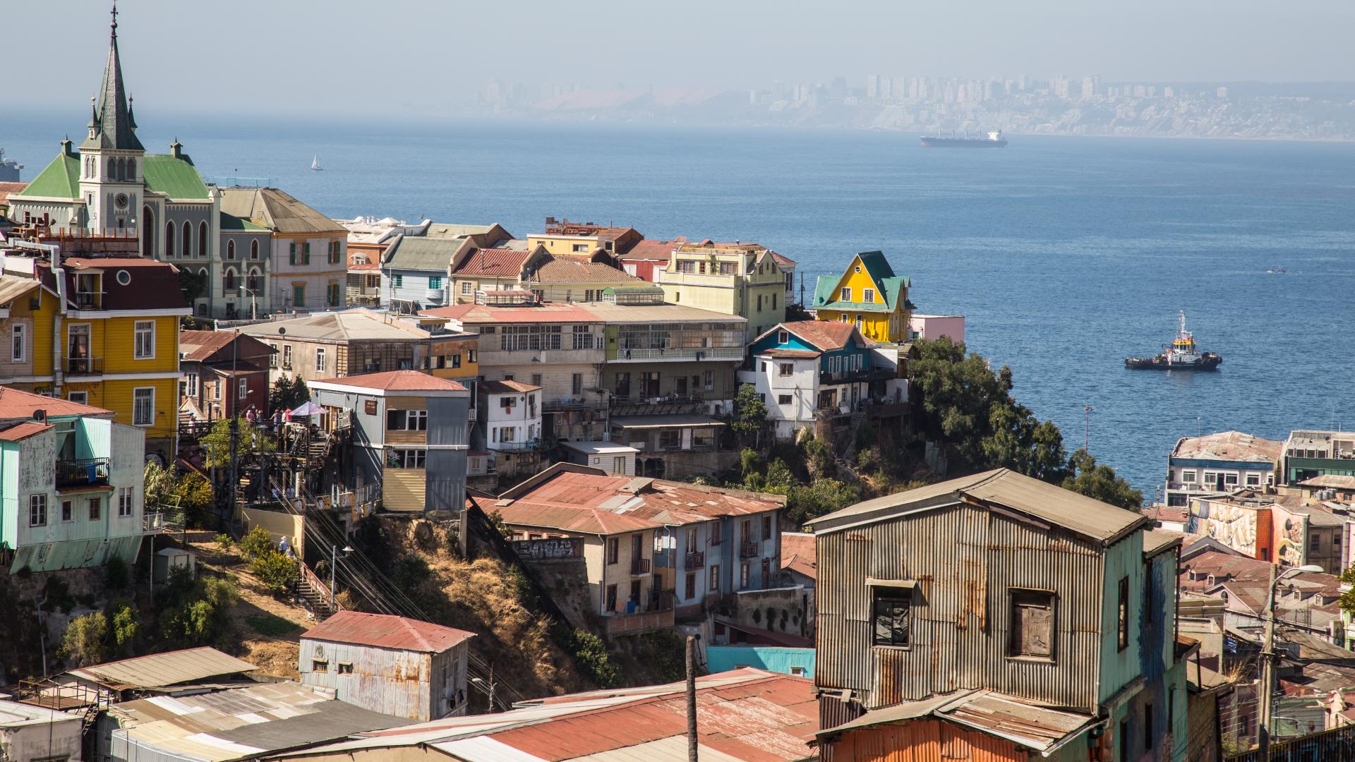 Vista de Valparaíso.