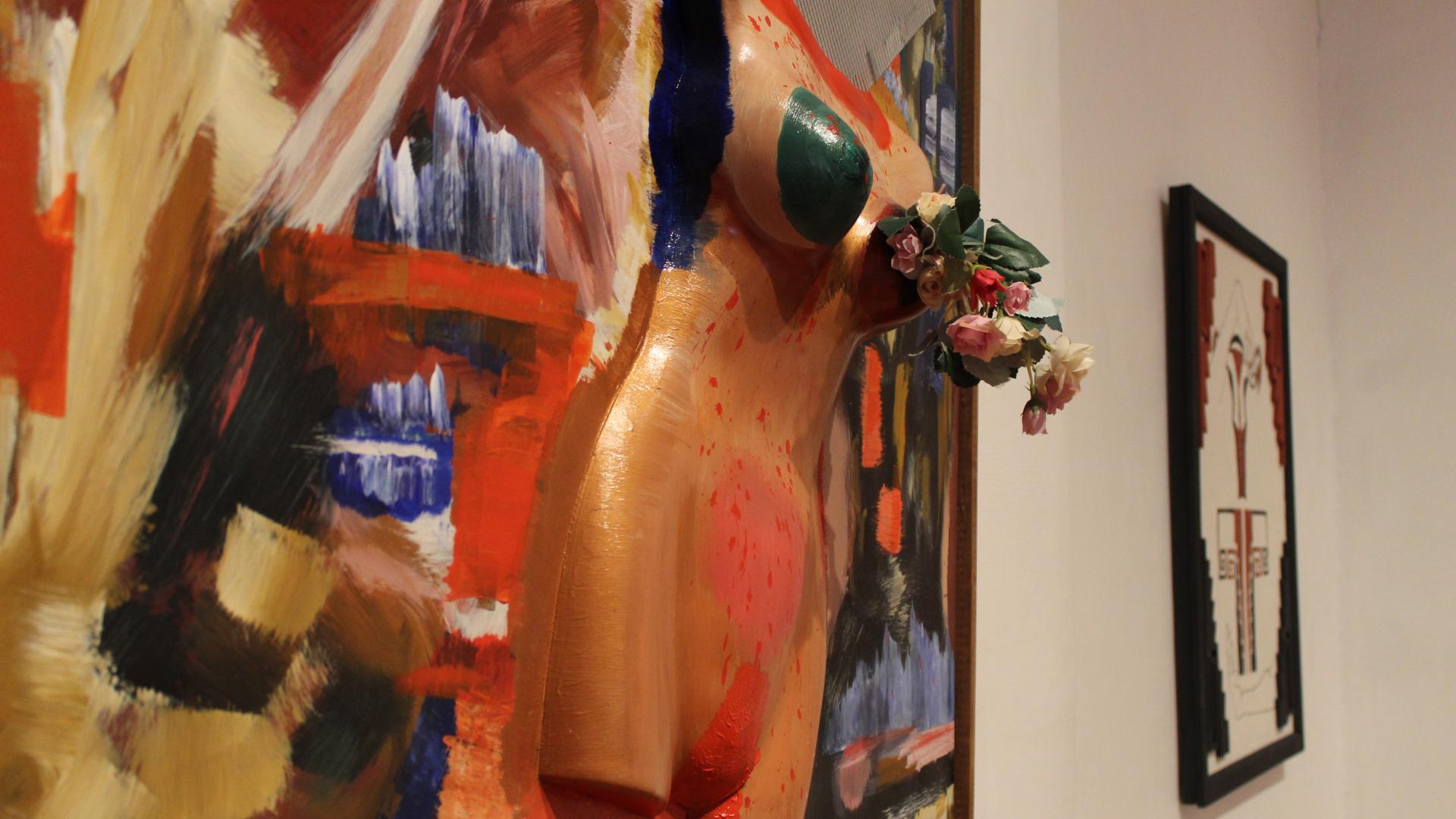 Obra de la exposición "Ellas. Hoy, mañana y siempre" de la Agrupación de Artistas Plásticos de La Serena