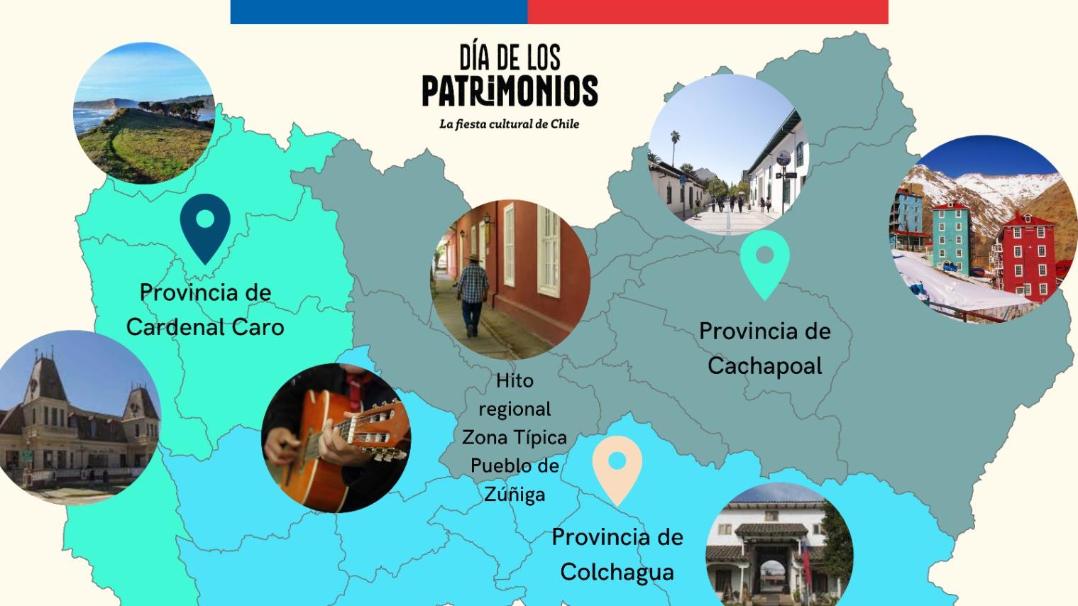 Actividades para celebrar el Día de los Patrimonios en Región de O'Higgins