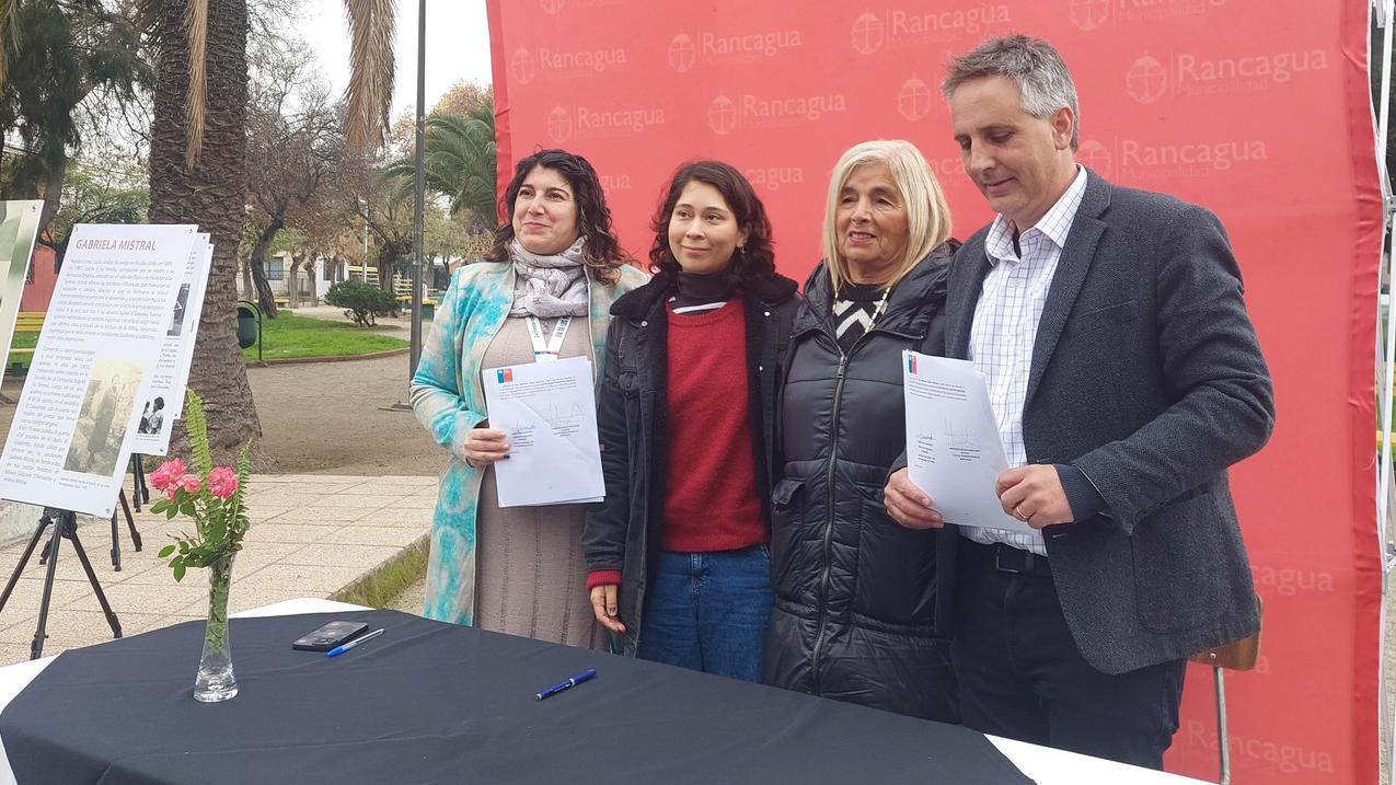 Se iniciará restauración de busto que honra a Gabriela Mistral
