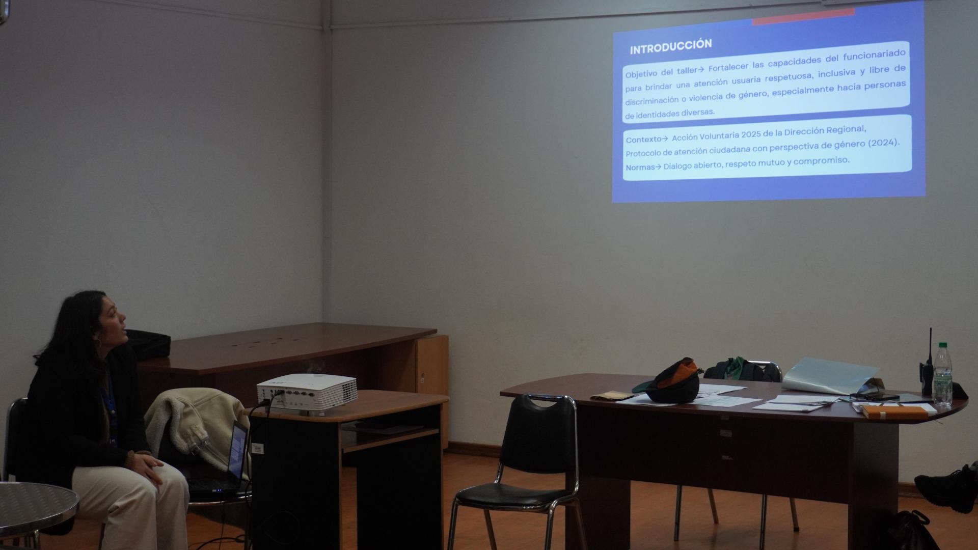 Taller de atención usuaria con perspectiva de género para equipo del SERPAT O'Higgins