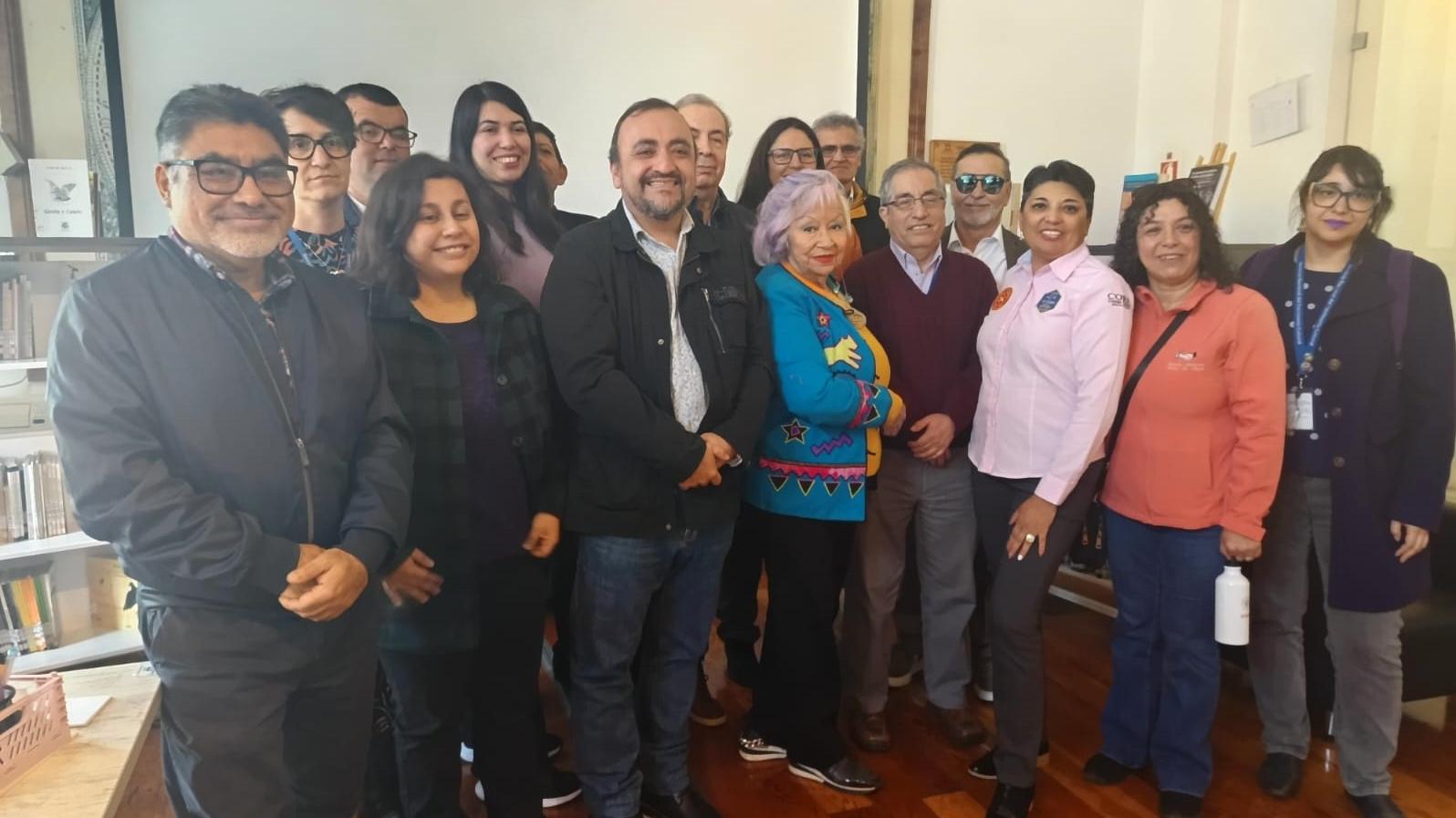 Participantes del acto de asunción del Cosoc Serpat Región de Antofagasta.