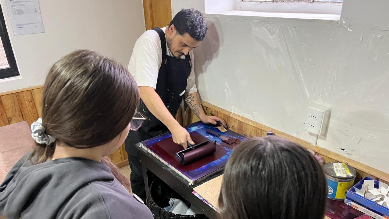 Taller de Grabado en Casa Azul del Arte