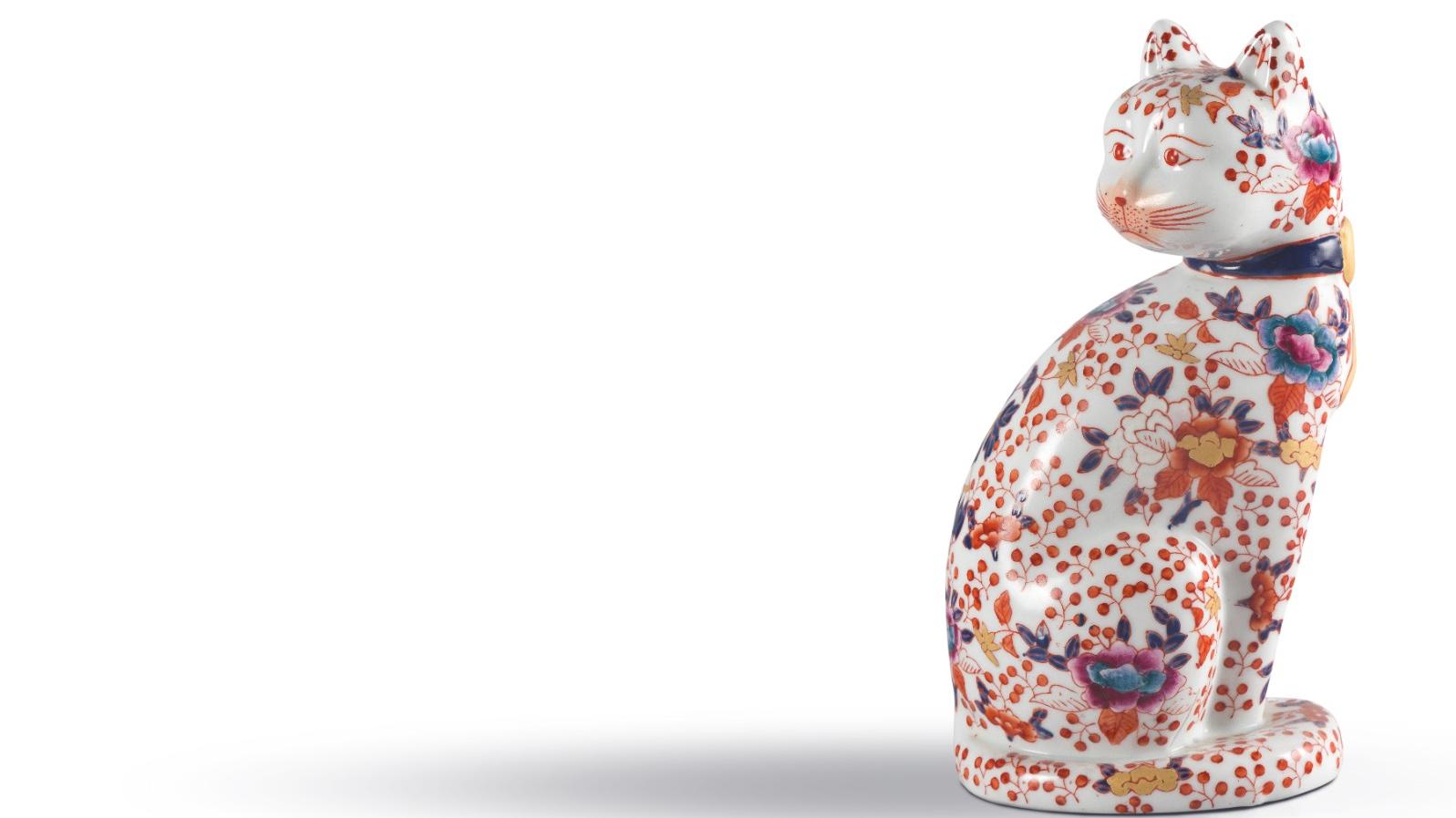 Gato de cerámica de la exposición Coleccionando Color