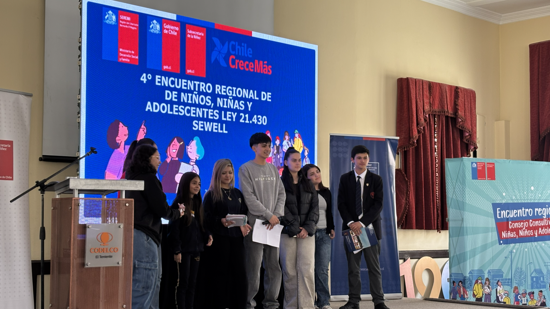 Dirección Regional del Servicio Nacional del Patrimonio Cultural O’Higgins participa en el 4° Encuentro Regional de Consejos Consultivos de Niñas, Niños y Adolescentes en Sewell