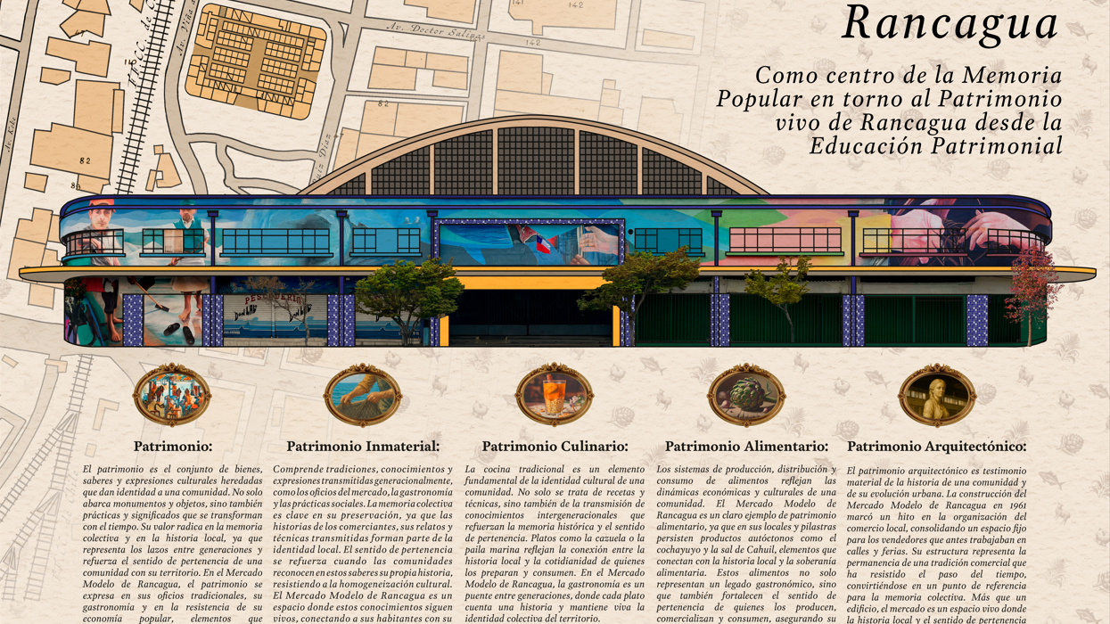 Lanzan kit educativo patrimonial que releva al Mercado Modelo de Rancagua como epicentro cultural regional