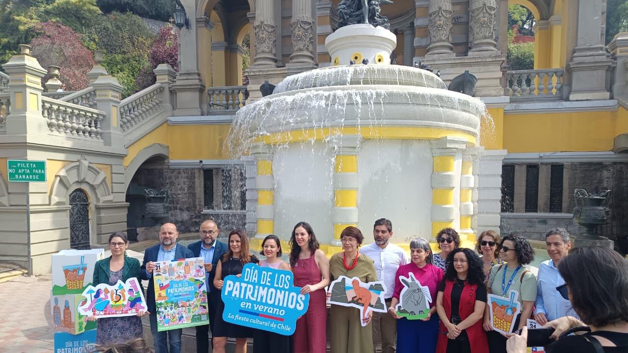 Lanzamiento Día de los Patrimonios en el cerro Santa Lucía