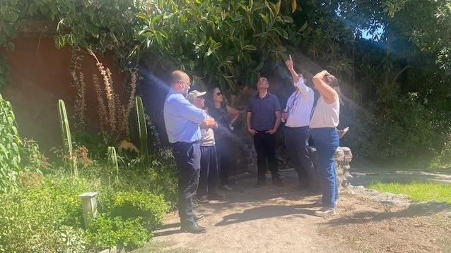 Inspección de obras en Villa Grimaldi