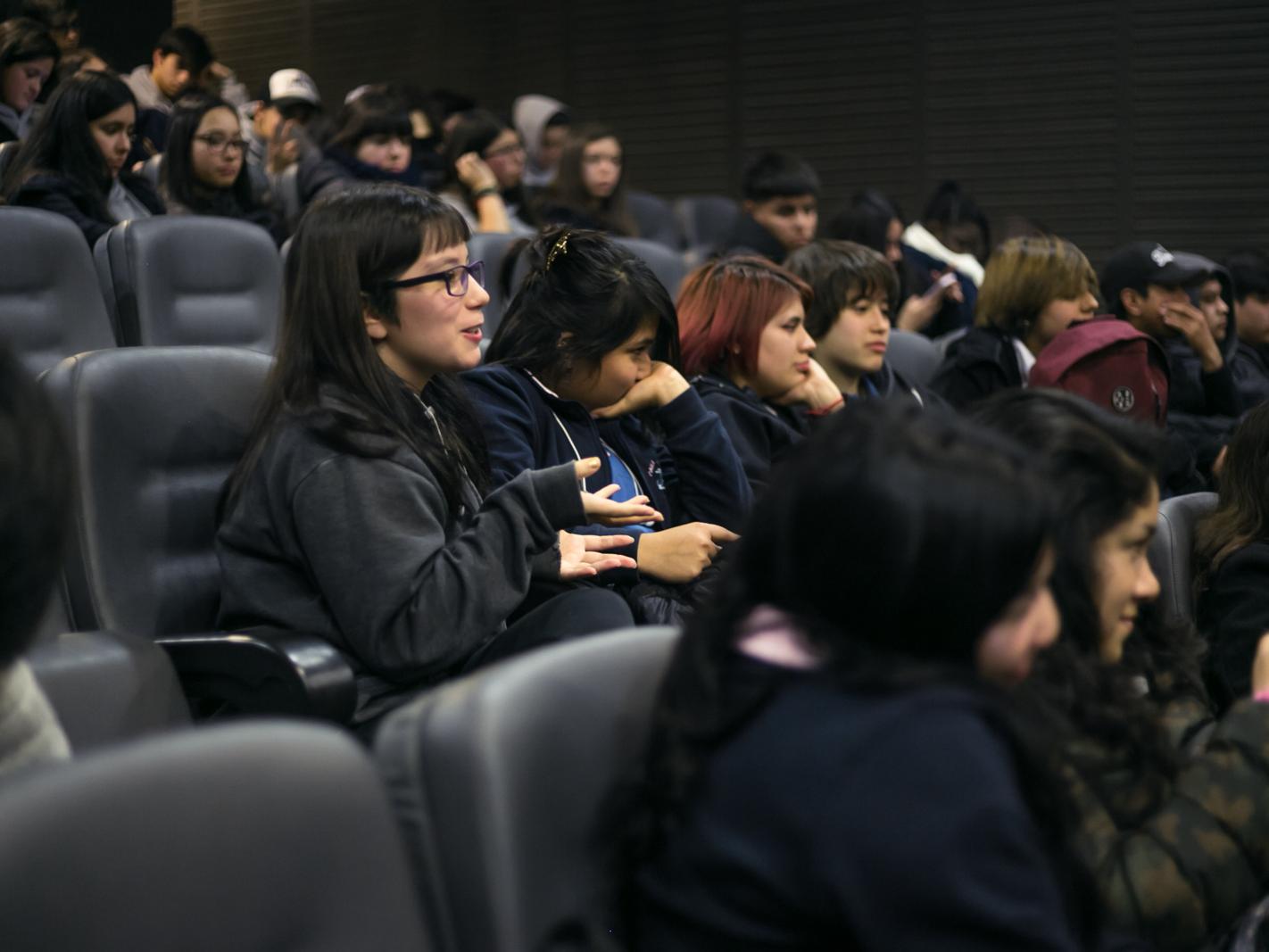 Público durante una de las actividades de Escuela al Cine