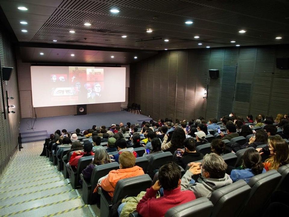 Vista de exhibición de película