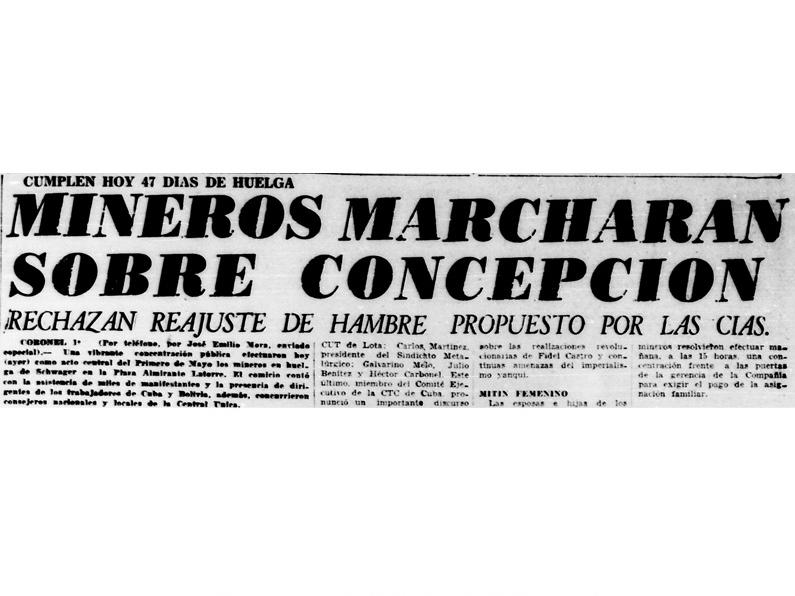 2 de mayo de 1960. Marcha a Concepción