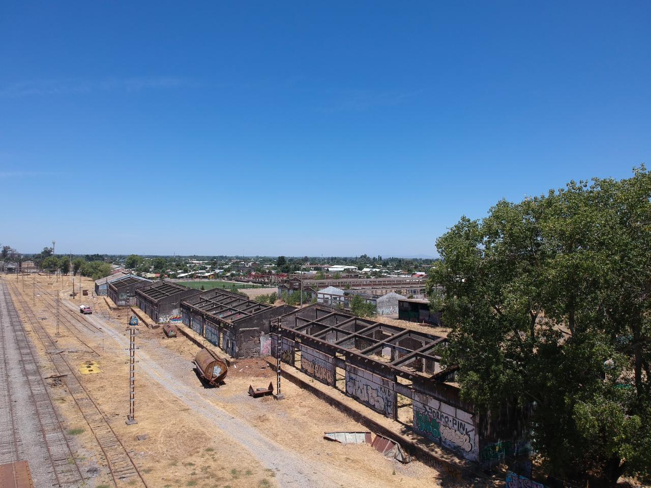 Imagen Aérea de las estructuras donde funcionara el Museo Regional de Ñuble