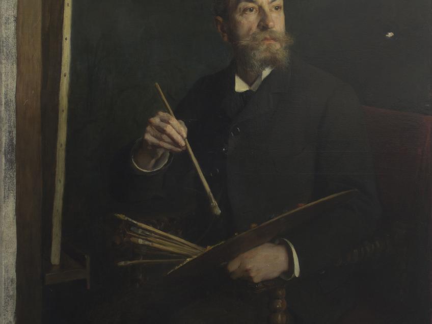 Retrato del pintor francés M. Le Poittevin