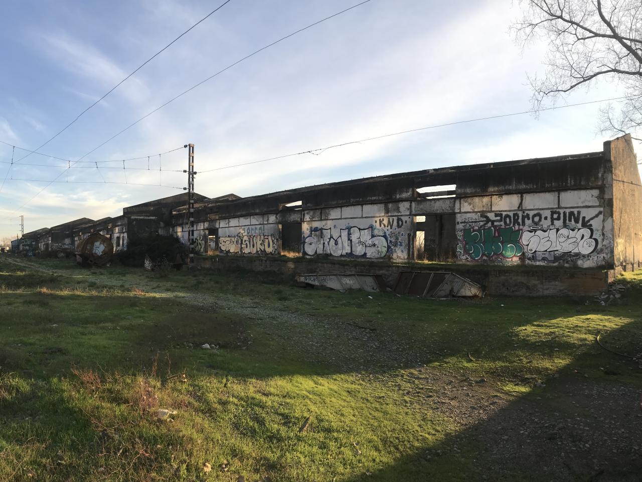 Vista de las estructuras donde funcionara el Museo Regional de Ñuble