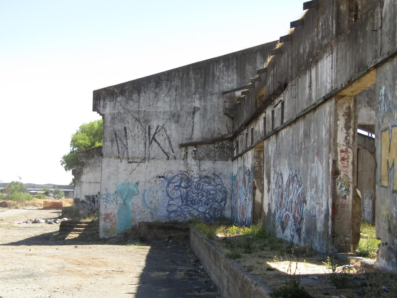 Vista de las estructuras donde funcionara el Museo Regional de Ñuble