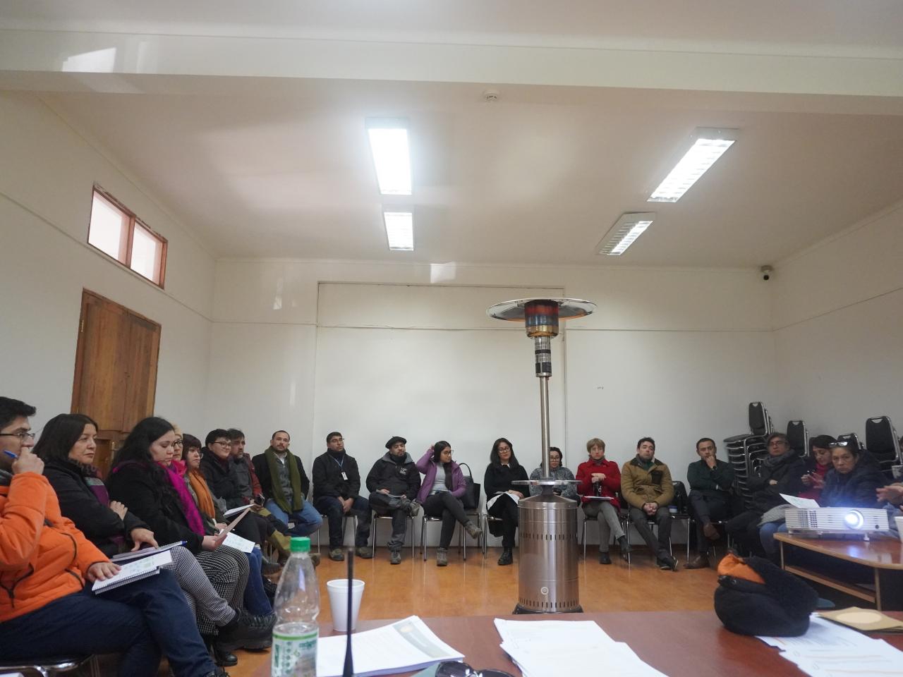 Equipo de la Direccion Regional junto al equipo del Museo Regional