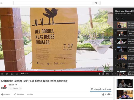 El registro audiovisual está disponible en el canal en YouTube Dibam TV.
