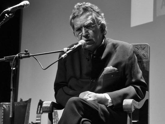 Ángel Parra en homenaje realizado por la Biblioteca Nacional en 2015. Fotografía de Marucela Ramírez.