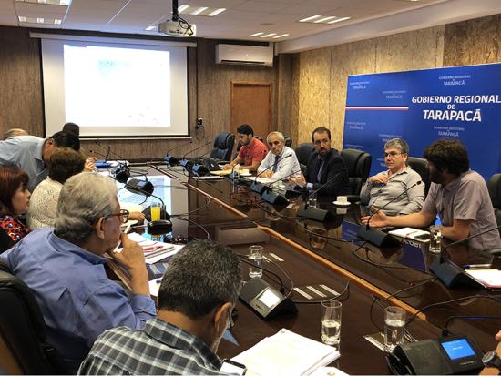 Carlos Maillet y Emma de Ramón presentaron el proyecto ante el Gore de Tarapacá.