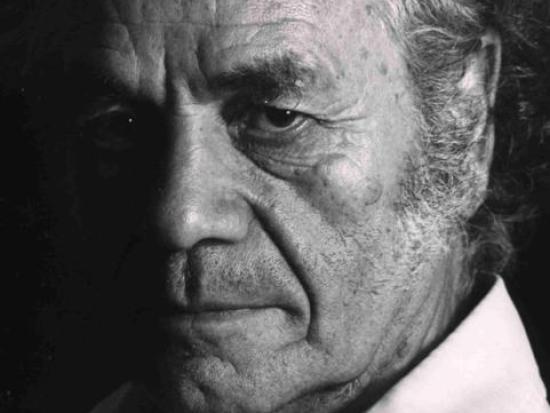 Detalle de retrato de Nicanor Parra, autoría de Ilonka Csillag.