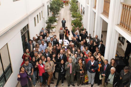 Asistentes a seminario "Avances y Desafíos en la Preservación del Patrimonio Mundial de Humberstone y Santa Laura"