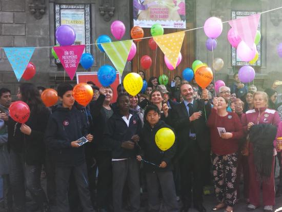 Autoridades junto a la comunidad del barrio Huemul dan el vamos al DPC 2016