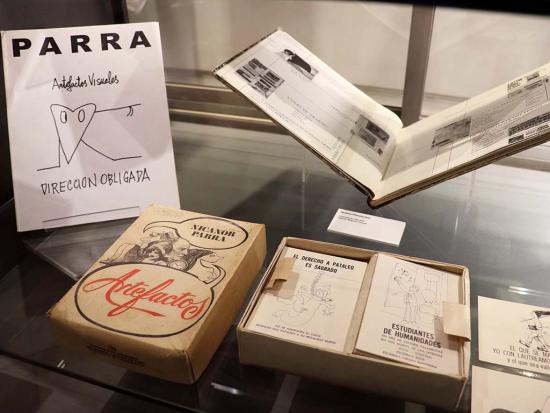 Parte de la muestra de la Biblioteca Nacional.