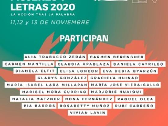 “MUJERES Y LETRAS 2020”: SEMINARIO VIRTUAL REÚNE A DESTACADAS ESCRITORAS DEL PAÍS