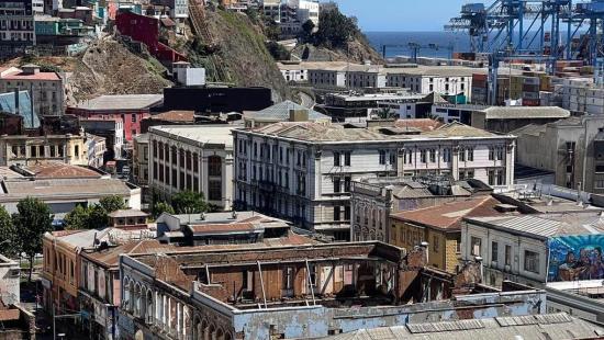 Vista general del Barrio Puerto de Valparaíso
